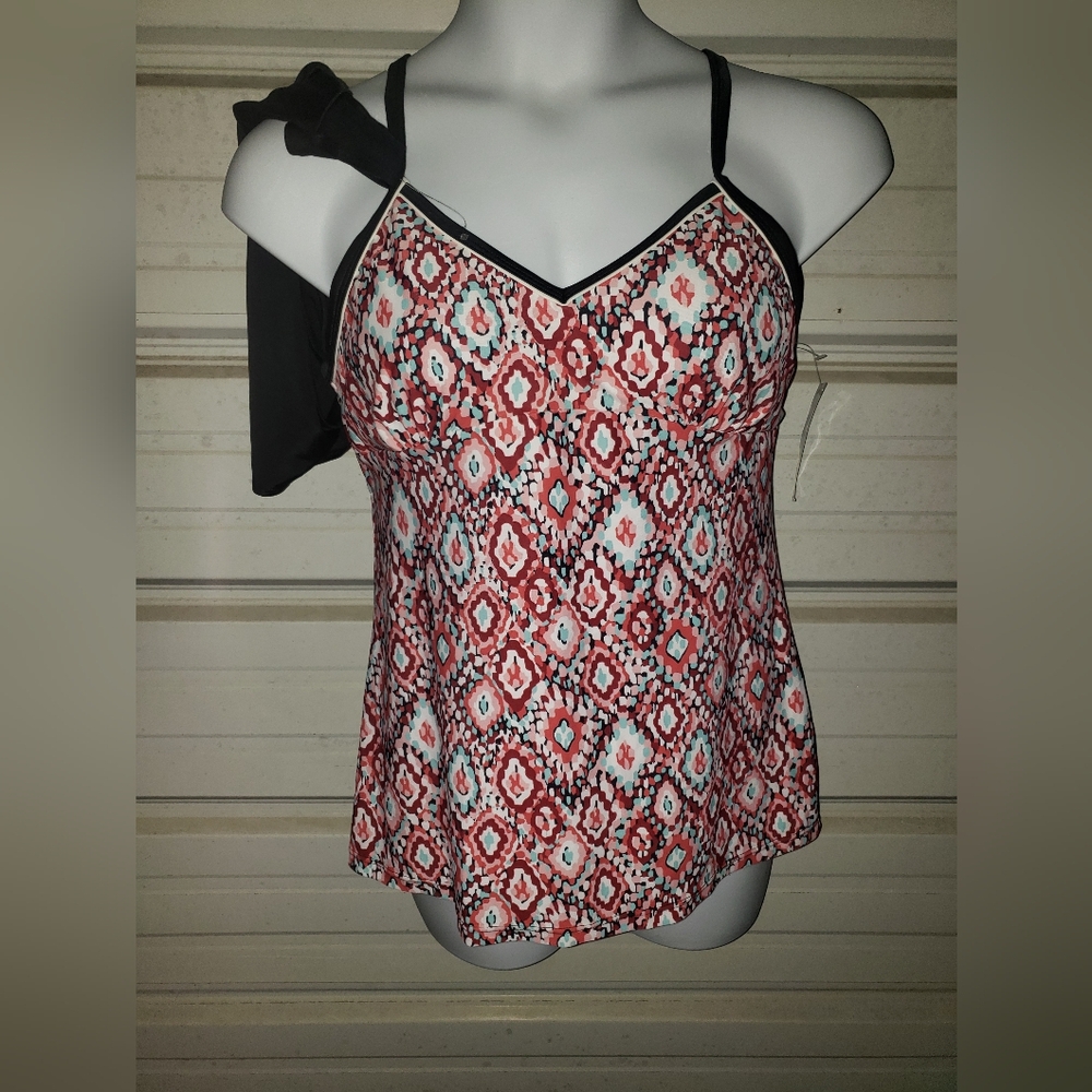 XL Size 2 Piece Tankini Swimsuit Swim Set New